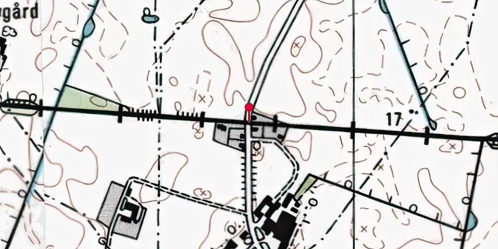 Historisk kort over Ladby Sjælland Trinbræt Historisk kort over Ladby Sjælland Trinbræt