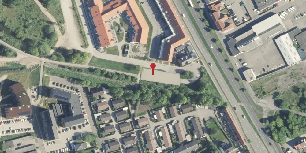 Historisk kort over Strømmen Holdeplads [1881-1905]