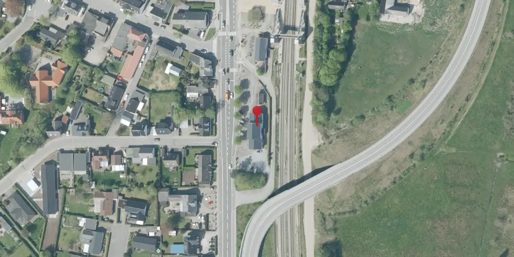 Historisk kort over Svenstrup (Jylland) Station [1904-1972]