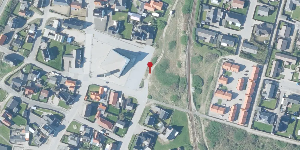 Historisk kort over Thyborøn Billetsalgssted [1940-1950]