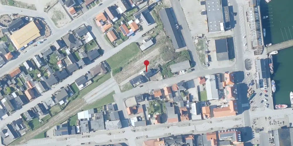 Historisk kort over Thyborøn Havn Station [1924-1990]