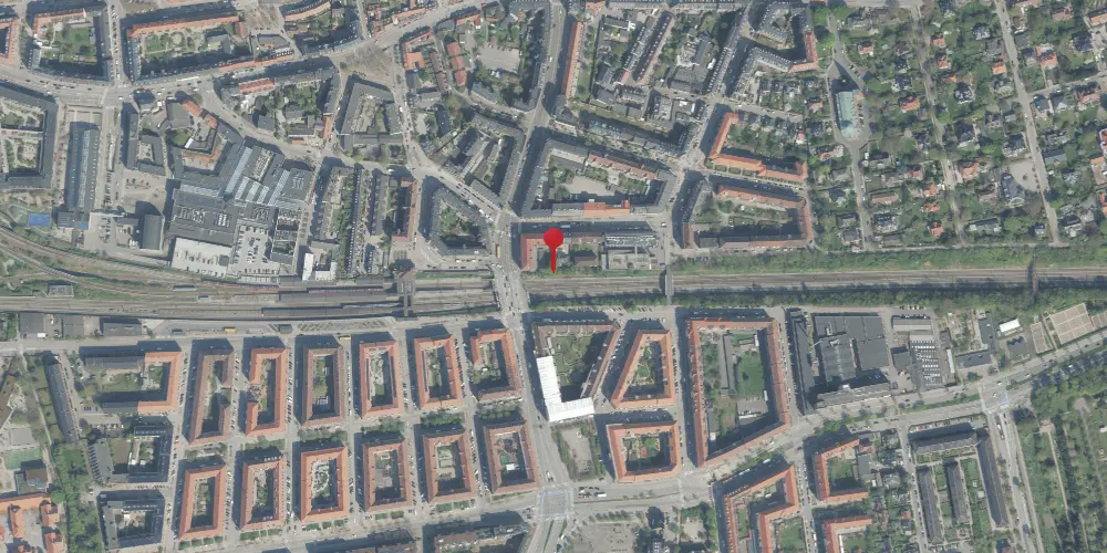 Historisk kort over Valby S Station [1934-1941]