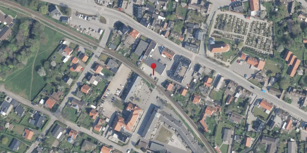 Historisk kort over Østerport Trinbræt [1918-1995]