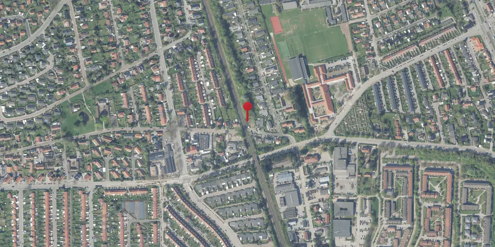 Historisk kort over Virum Billetsalgssted [1929-1936]