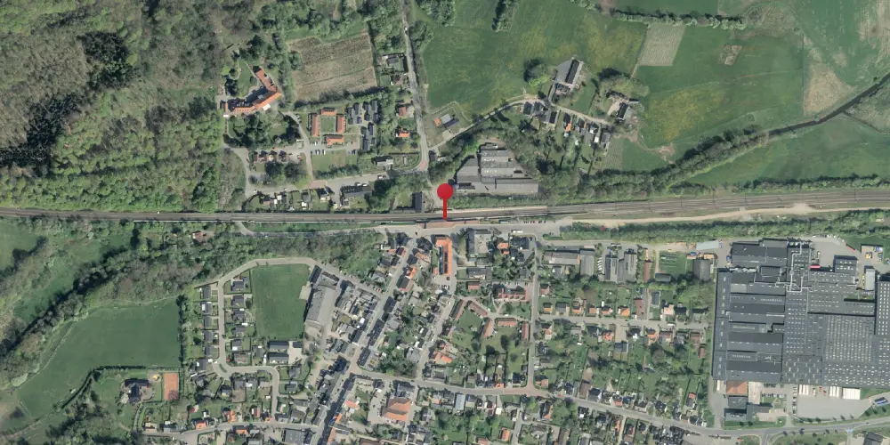 Historisk kort over Aarup Billetsalgssted [1995-2003]