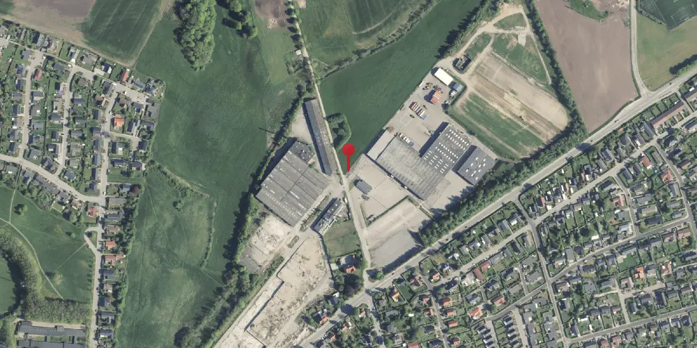 Historisk kort over Dronningborg Allé Trinbræt [1904-1957]