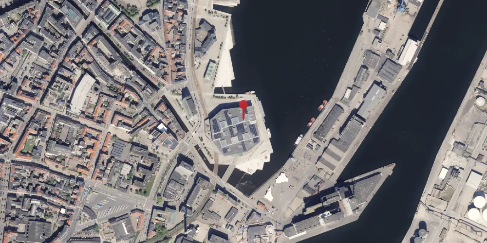 Historisk kort over Aarhus Havnestation [1894-1953]