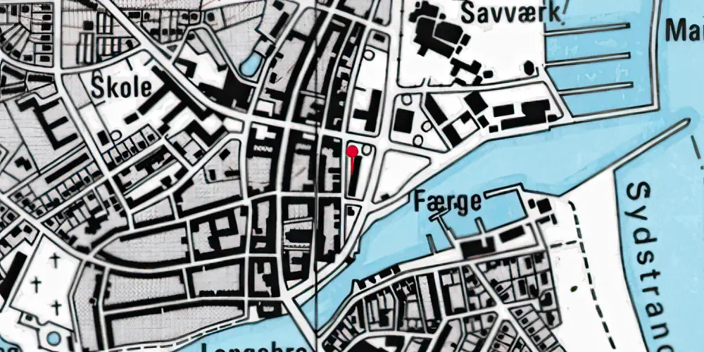 Historisk kort over Kerteminde Station Historisk kort over Kerteminde Station