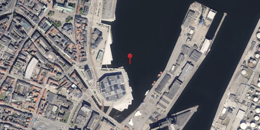 Historisk kort over Aarhus Havnestation [1957-1960]