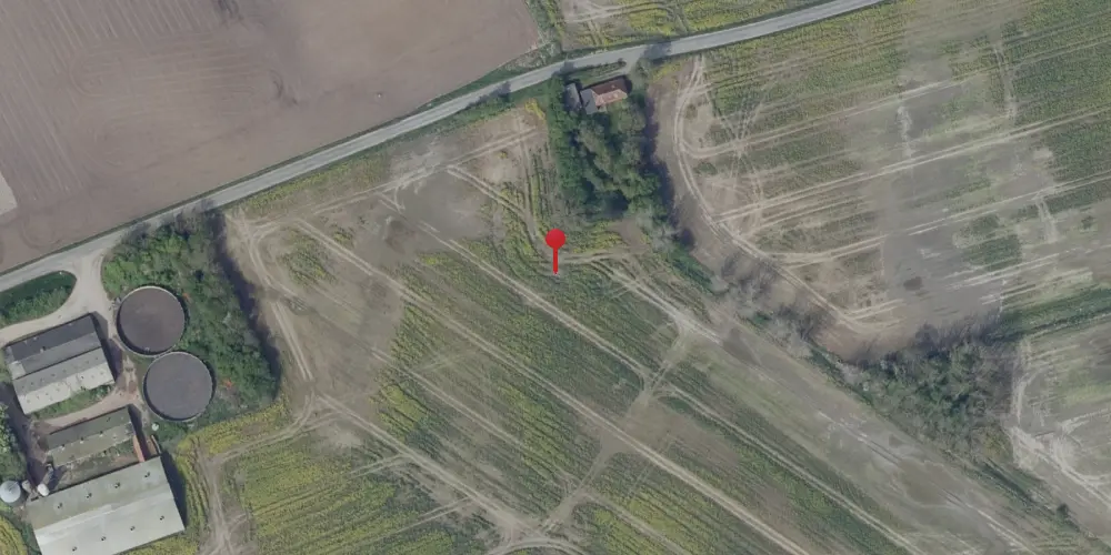 Historisk kort over Tårup Trinbræt med Sidespor