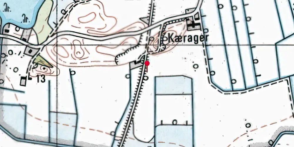 Historisk kort over Stubbe Syd Trinbræt (uofficielt) [1962-1968]