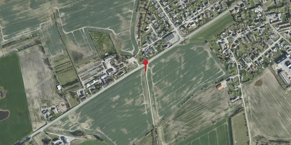 Historisk kort over Grenåvej Trinbræt (uofficielt)