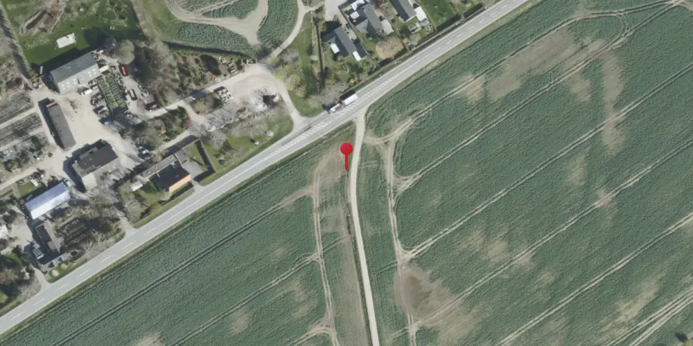 Historisk kort over Grenåvej Trinbræt (uofficielt)