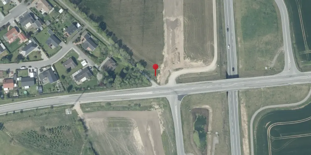 Historisk kort over Sønder Vedby Trinbræt [1928-1965]