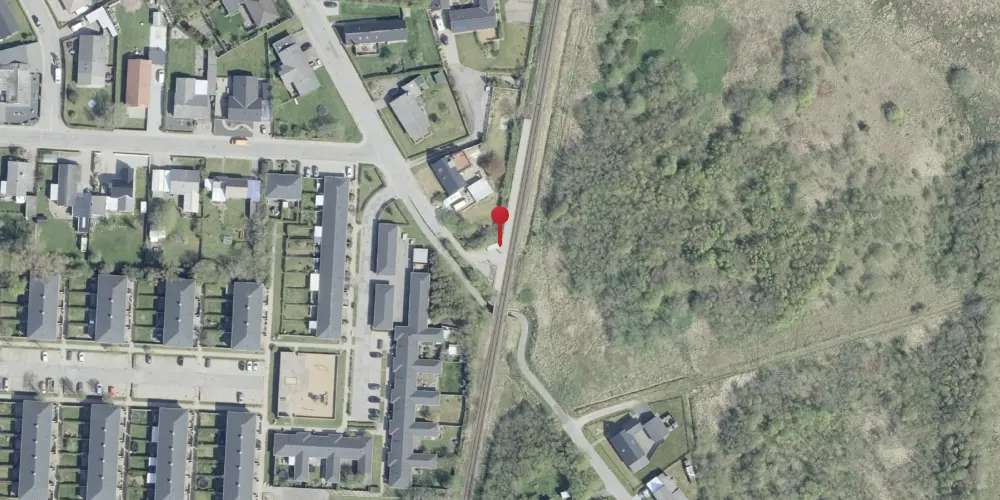 Historisk kort over Emmersbæk Trinbræt [1981-1999]