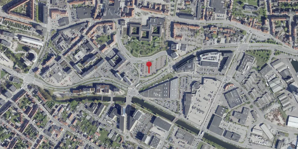 Historisk kort over Horsens (HOJ) Godsstation