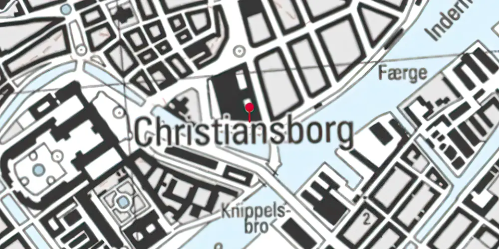 Historisk kort over Havnegade Havnebanestation