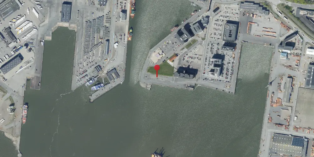 Historisk kort over Esbjerg Havn Havneekspedition