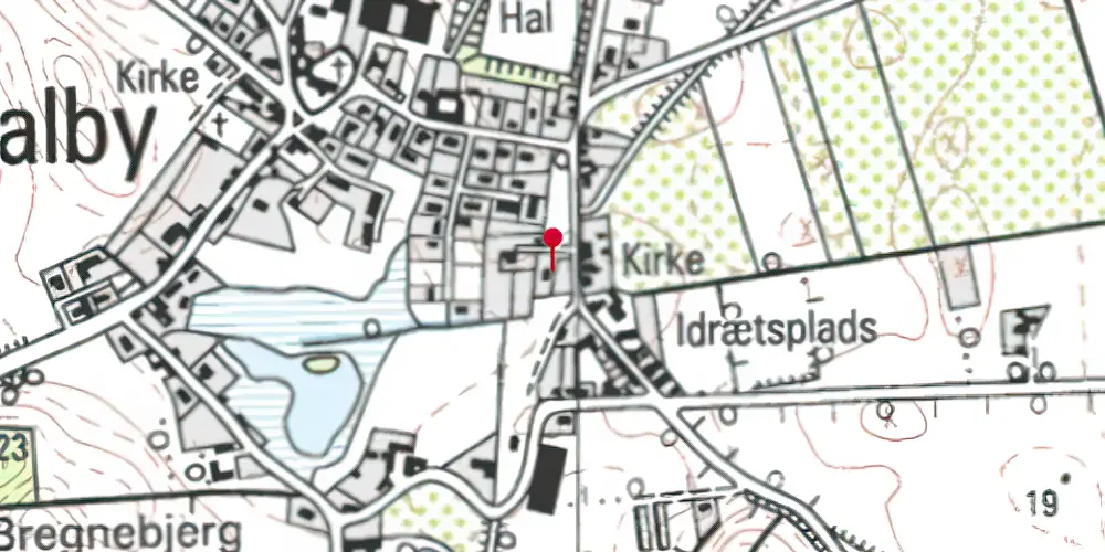 Historisk kort over Dalby Station Historisk kort over Dalby Station