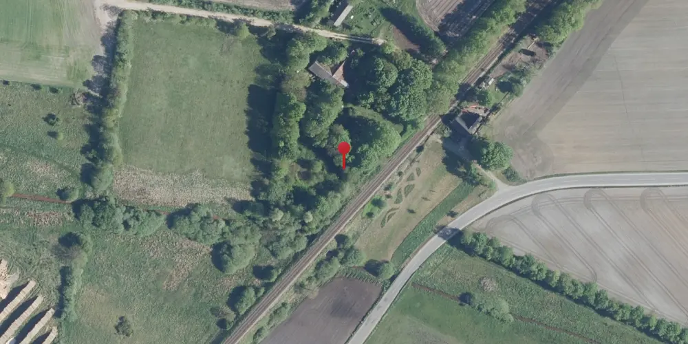 Historisk kort over Nørre Vium Brunkulssidespor