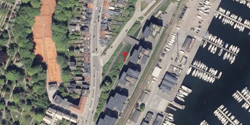 Historisk kort over Trøjborg Sidespor