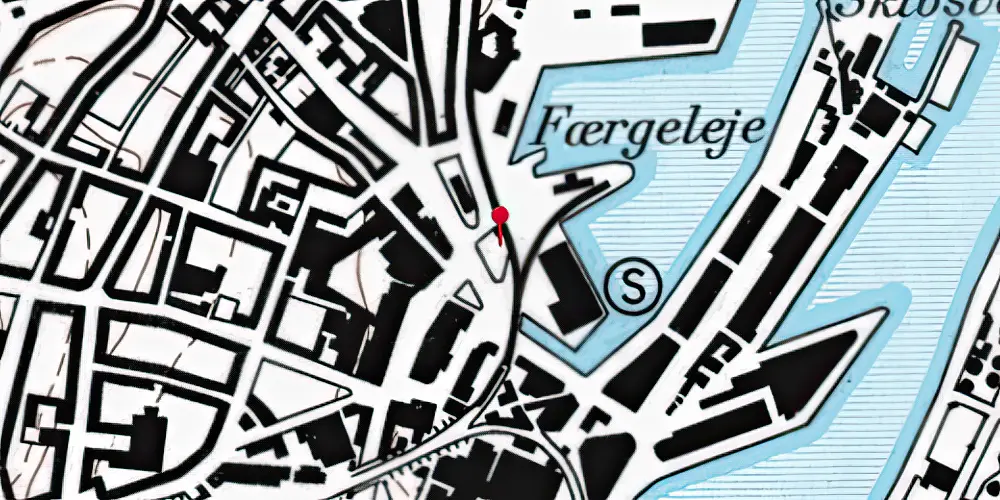 Historisk kort over Aarhus Havn Godsekspeditionen Historisk kort over Aarhus Havn Godsekspeditionen