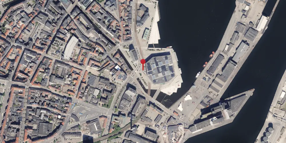 Historisk kort over Aarhus Havn Godsekspeditionen Historisk kort over Aarhus Havn Godsekspeditionen