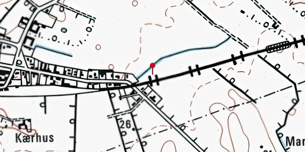 Historisk kort over Taulov Blokpost Historisk kort over Taulov Blokpost