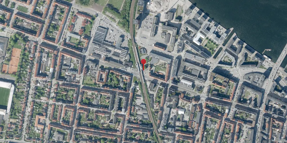 Historisk kort over Kastetvej Blokpost