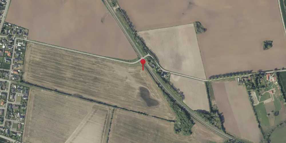 Historisk kort over Stallerup Forgreningsstation