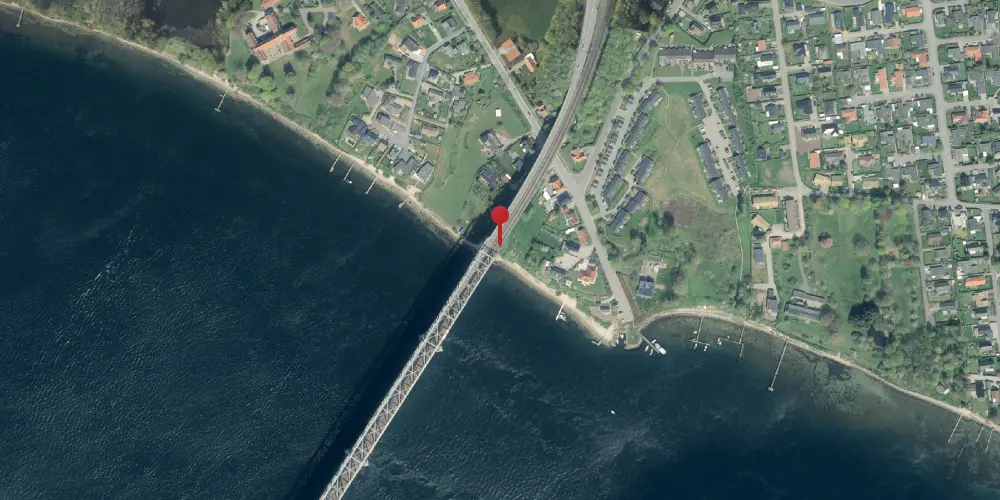 Historisk kort over Lillebæltsbroen Blokpost Historisk kort over Lillebæltsbroen Blokpost