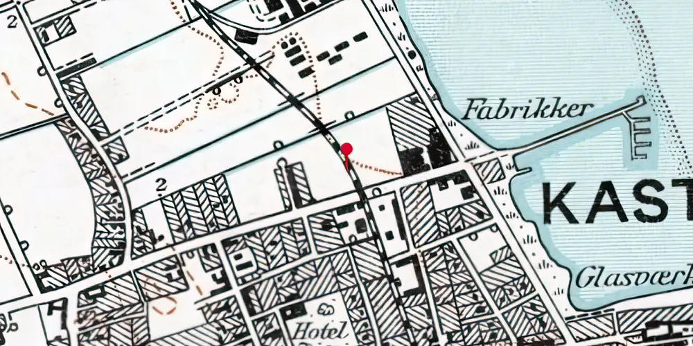 Historisk kort over Saltværksvej Trinbræt Historisk kort over Saltværksvej Trinbræt