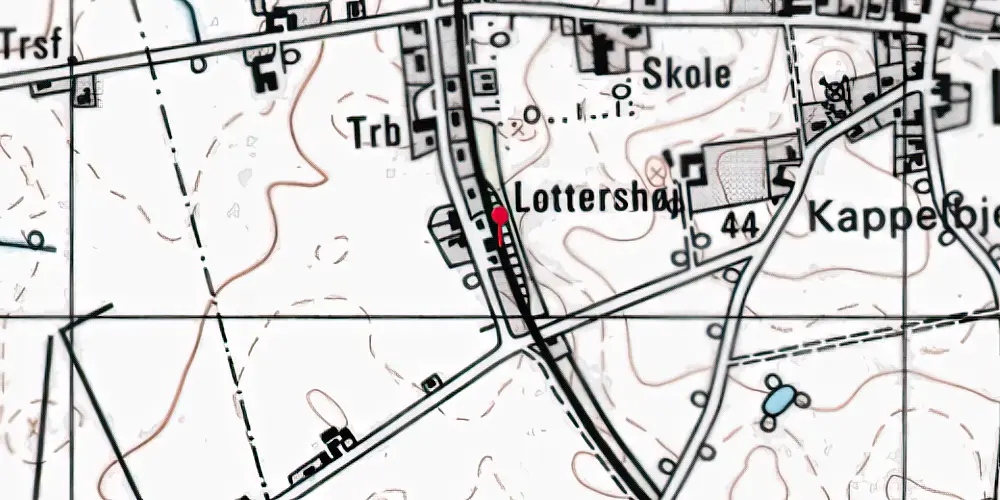 Historisk kort over Løve Trinbræt Historisk kort over Løve Trinbræt