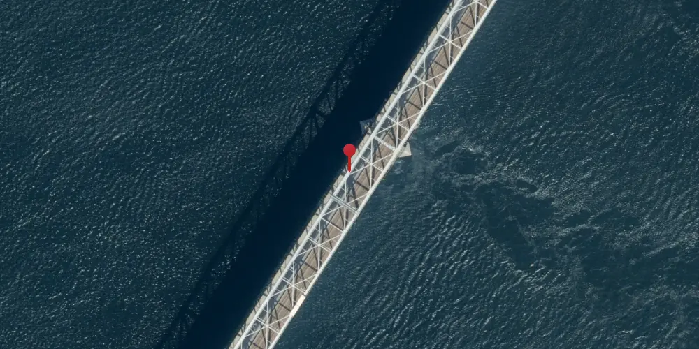 Historisk kort over Lillebæltsbroen Jernbanebro