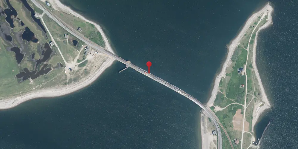 Historisk kort over Oddesundbroen Jernbanebro