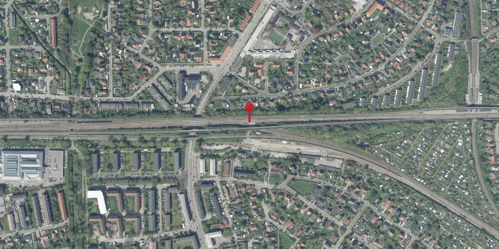 Historisk kort over Vigerslev Forgreningsstation