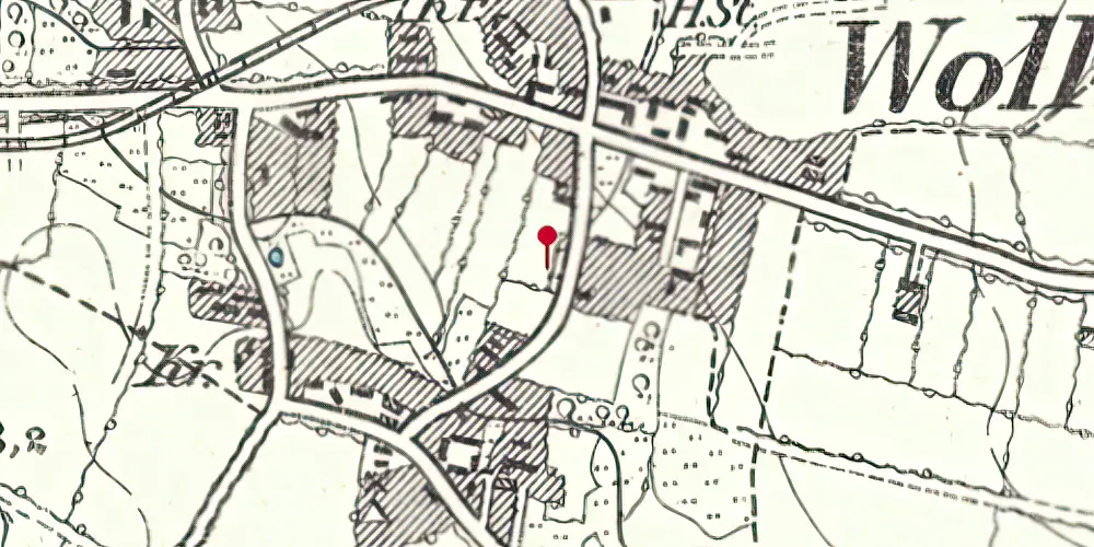 Historisk kort over Vollerup Station