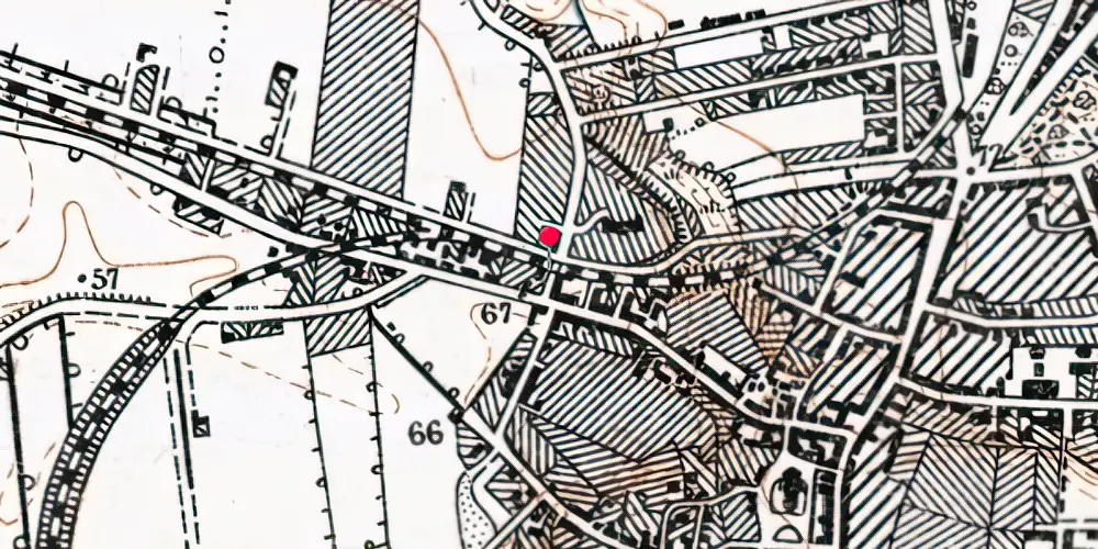 Historisk kort over Holstebro Markedsplads Trinbræt Historisk kort over Holstebro Markedsplads Trinbræt