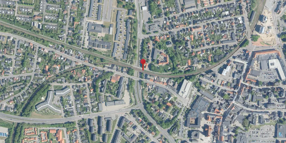 Historisk kort over Holstebro Markedsplads Trinbræt Historisk kort over Holstebro Markedsplads Trinbræt