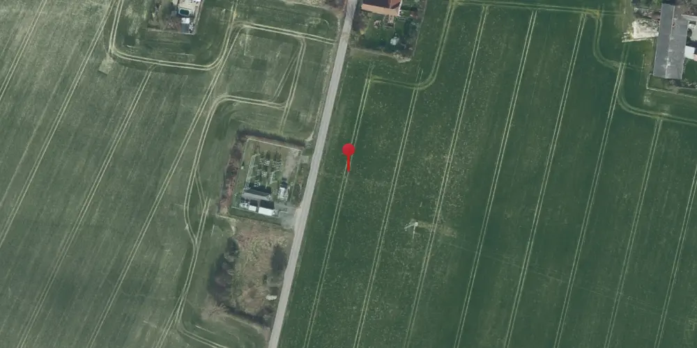 Historisk kort over Sønderstrand Trinbræt Historisk kort over Sønderstrand Trinbræt