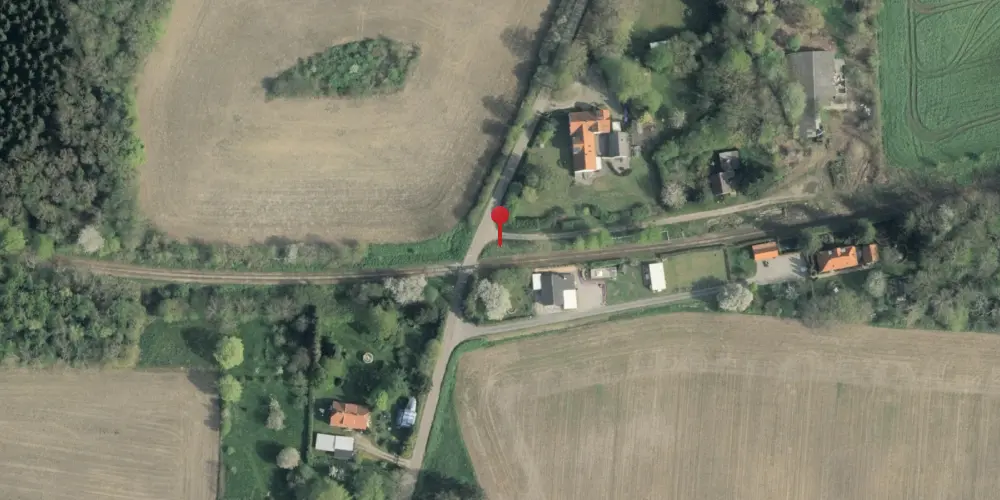 Historisk kort over Katterød Trinbræt [1882-1883]