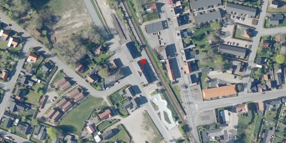 Historisk kort over Tarm Station [1875-1970]