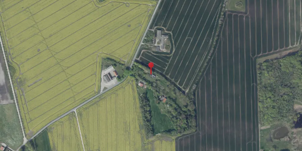 Historisk kort over Ladby (Fyn) Station [1900-1965]