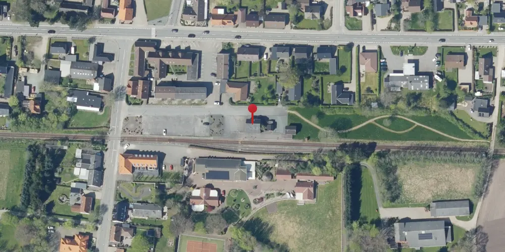 Historisk kort over Billum Station [1903-2002]