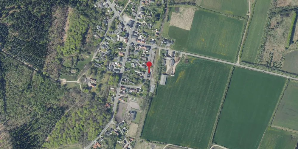 Historisk kort over Vrøgum Station [1903-1968]