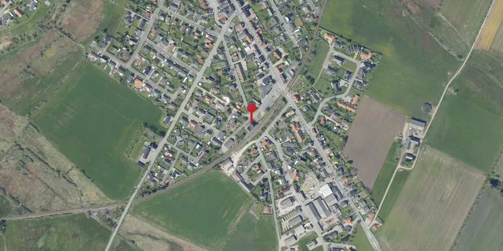 Historisk kort over Outrup Station [1903-1996]