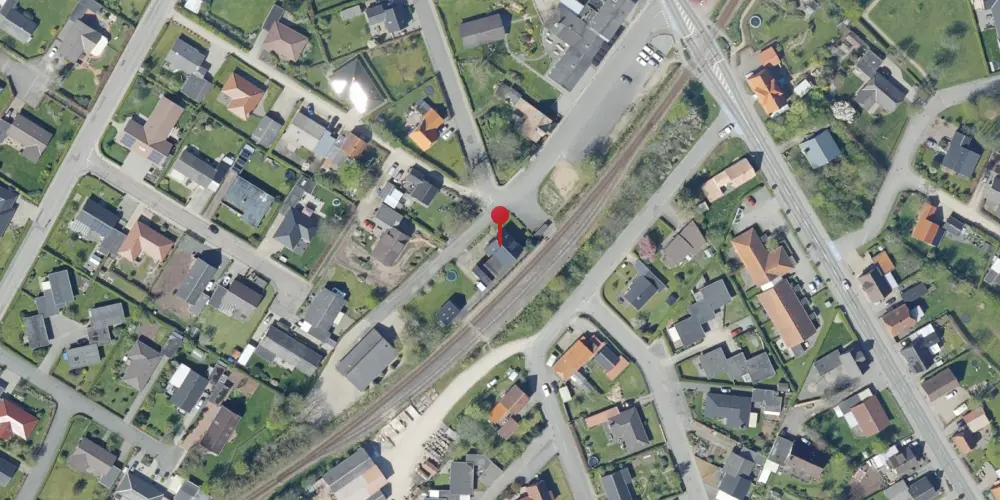 Historisk kort over Outrup Station [1903-1996]