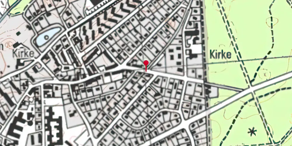 Historisk kort over Skodsborgvej Trinbræt