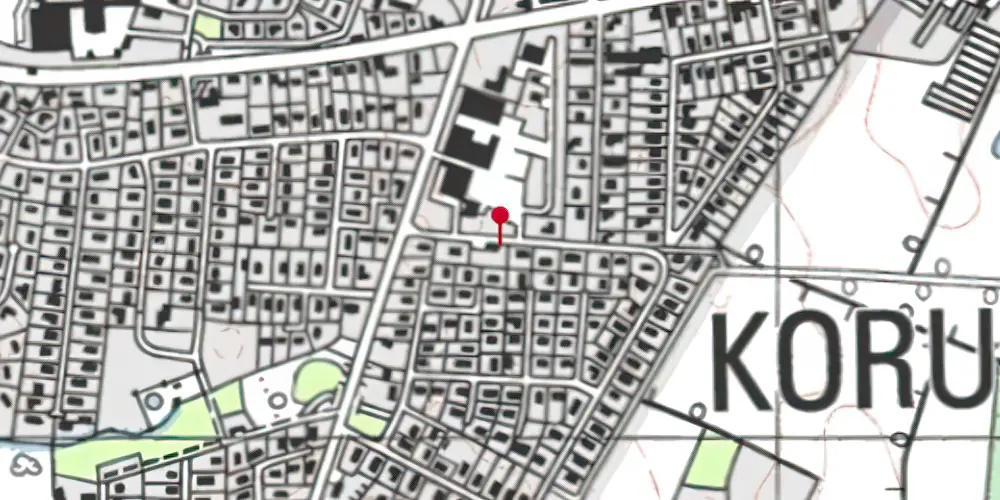 Historisk kort over Korup Station Historisk kort over Korup Station