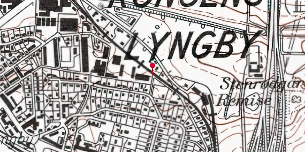 Historisk kort over Præstevang Trinbræt Historisk kort over Præstevang Trinbræt